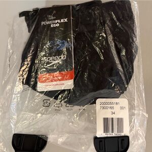 Speedo Brief Powerflex Eco Solar Black Swimsuit Men’s 34 New in Unopened Bag-NWT